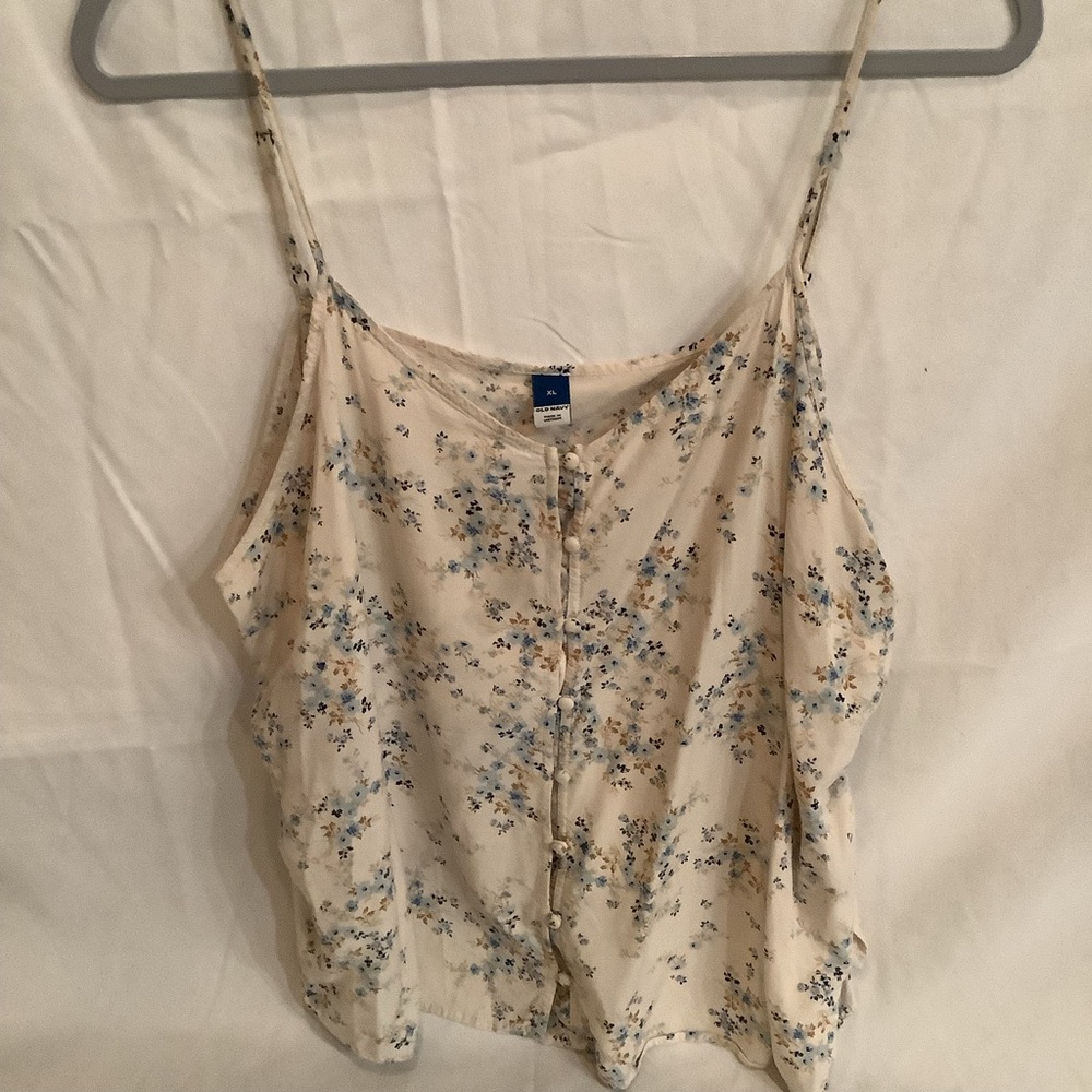 Old Navy Cream Floral Camisole
